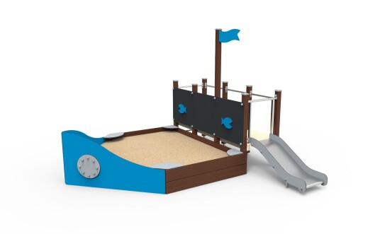 Sandkasseskip "Nemo" i tre Hvit Sandkasseskip "Nemo" i tre Hvit