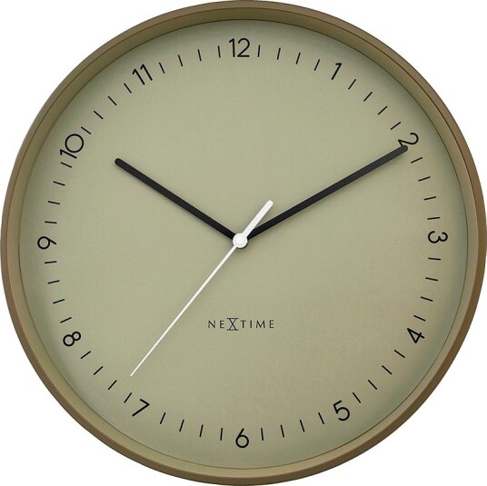 NeXtime Veggklokke Berlin 40 cm Grønn