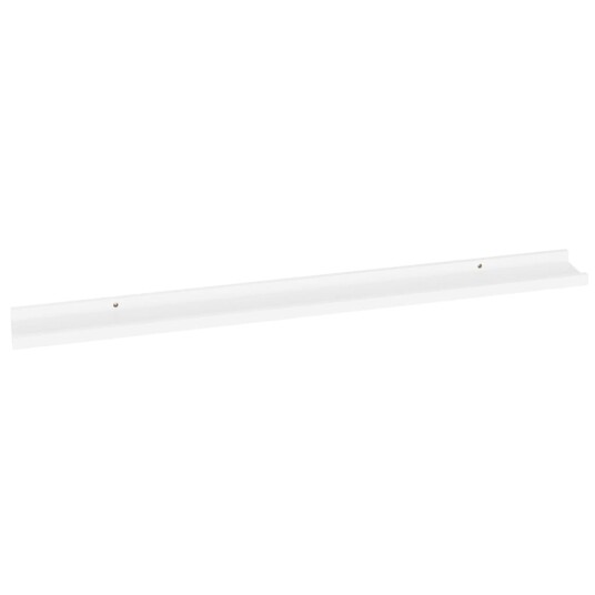 vidaXL Vegghyller 2 stk hvit 100x9x3 cm vidaXL Vegghyller 2 stk hvit 100x9x3 cm