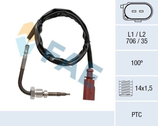 Sensor, eksostemperatur FAE 68045