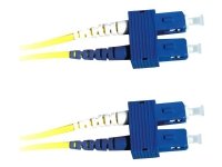 Lanview - Koblingskabel - SC/UPC-enkeltmodus (hann) til SC/UPC-enkeltmodus (hann) - 1 m - 2 mm - fiberoptisk - dupleks - 9 / 125 micron - OS2 - halogenfri - gul