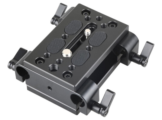 SmallRig 1798 Baseplate med Rod Clamp m/ dobbel 15 mm rod clamp SmallRig 1798 Baseplate med Rod Clamp m/ dobbel 15 mm rod clamp