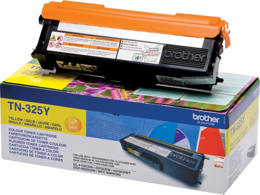 Brother TN 325 Y Toner - Original - Gul 3500 sider
