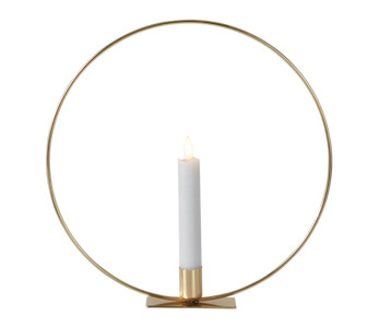 Star Trading CANDLE RING Lysestake med LED-lys i messing 28 cm Star Trading CANDLE RING Lysestake med LED-lys i messing 28 cm
