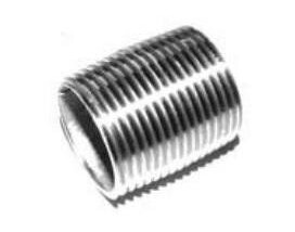 Rustfrit Sammenskåret Nippelrør 1/2"
