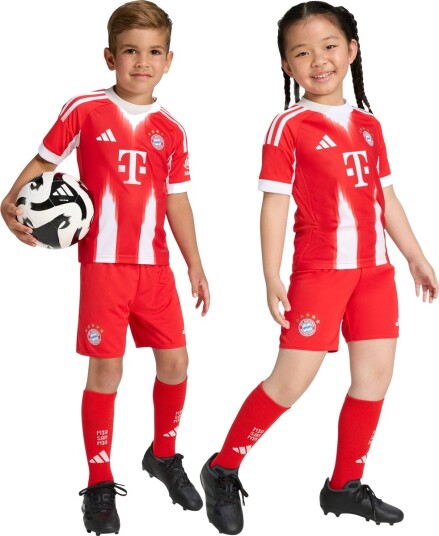 Adidas Performance Fotballdrakt FC Bayern Rød m. Logo Adidas Performance 2 år 92 Fotballdrakt Hvit