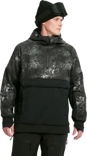 Herre > Overdeler > Fleece & midlayers Halfpipe Softshell Anorak Herre Alloy Grey/Black Størrelse:M Herre > Overdeler > Fleece & midlayers Halfpipe Softshell Anorak Herre Alloy Grey/Black Størrelse:M