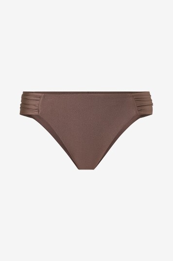Drop Of Mindfulness Bikinitruser Swim Ruched Bikini Bottom Brun
