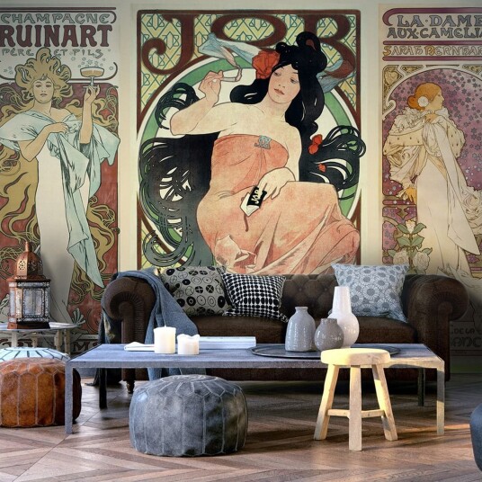 Fototapet Alphonse Mucha Dame 100x70 - Artgeist sp. z o. o.