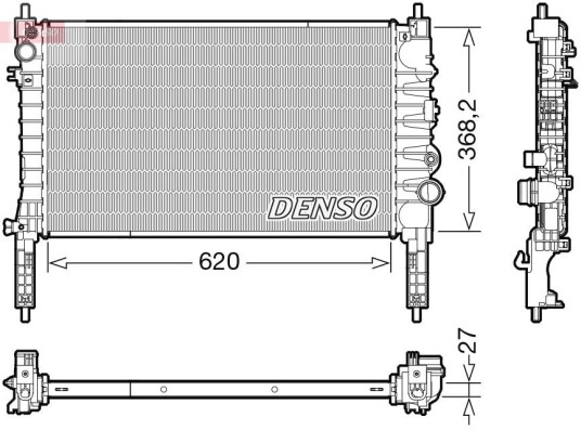 Radiator DENSO DRM20122 Radiator DENSO DRM20122