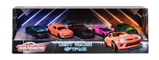 Majorette Light Racers Cars Giftpack 5pcs.
