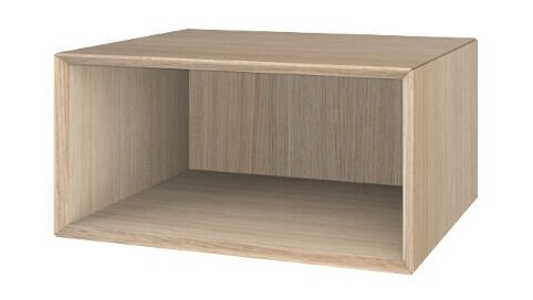The Box Vegghengt Nattbord 40x20cm Åpen (Størrelse: 40x20, Farge: Hvit Eik)