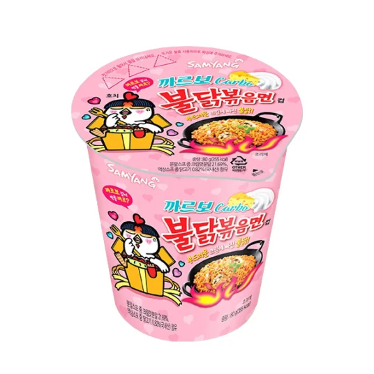 Samyang Buldak Carbo Hot Chicken Flavor Ramen Cup 80g Samyang Buldak Carbo Hot Chicken Flavor Ramen Cup 80g
