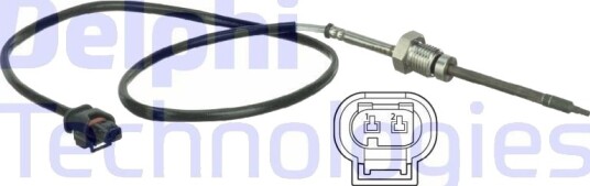 Sensor, eksostemperatur DELPHI TS30070