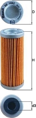 Oljefilter MAHLE ORIGINAL OX 1092 Oljefilter MAHLE ORIGINAL OX 1092
