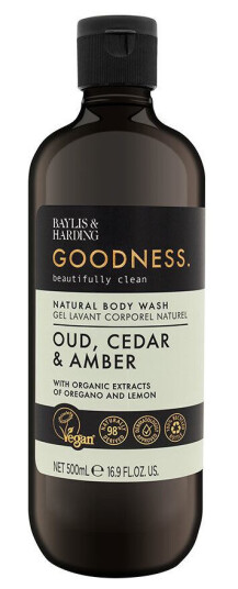 Baylis & Harding Goodness Oud, Cedar & Amber Body Wash 500ml