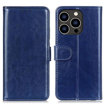 MTP Products iPhone 16 Pro Lommebok deksel med Magnetisk Lukning Mørkeblå