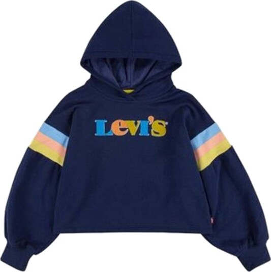 Levis Full Sleeve High Rise Hood Blå (128 / 8 år)