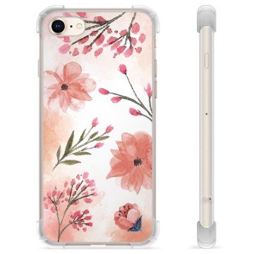 iPhone 7/8/SE (2020)/SE (2022) Hybrid-deksel Rosa Blomster