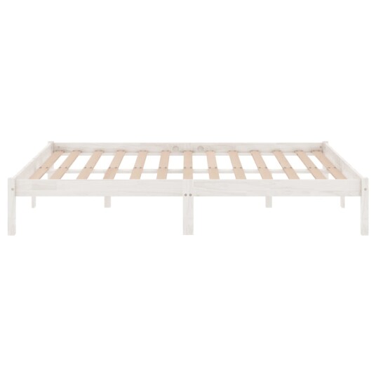vidaXL Sengeramme hvit heltre 180x200 cm 6FT Super King vidaXL Sengeramme hvit heltre 180x200 cm 6FT Super King