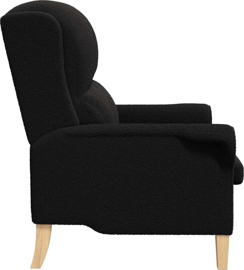 lenestol Svart 76 x 94 x 102 cm stoff lenestol Svart 76 x 94 x 102 cm stoff