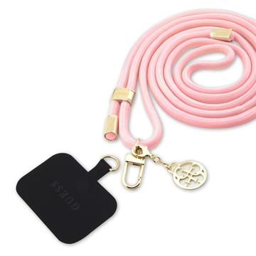 Guess 4G Charm Universal Crossbody-rem Rosa