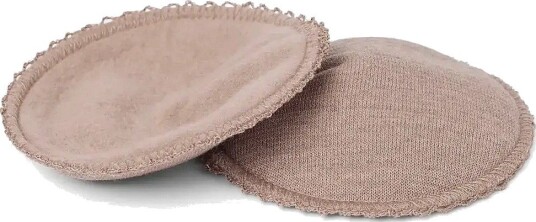 Smallstuff Breast Feeding Pads M Dia. 13 Cm. Meriono Wool Soft Powder Melange SOFT POWDER MELANGE L