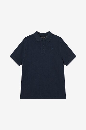 Lyle & Scott Pologenser Linen Polo Shirt Blå