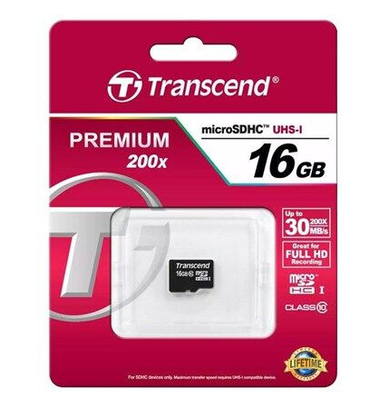 Transcend microSDHC 16GB Class 10 Transcend microSDHC 16GB Class 10