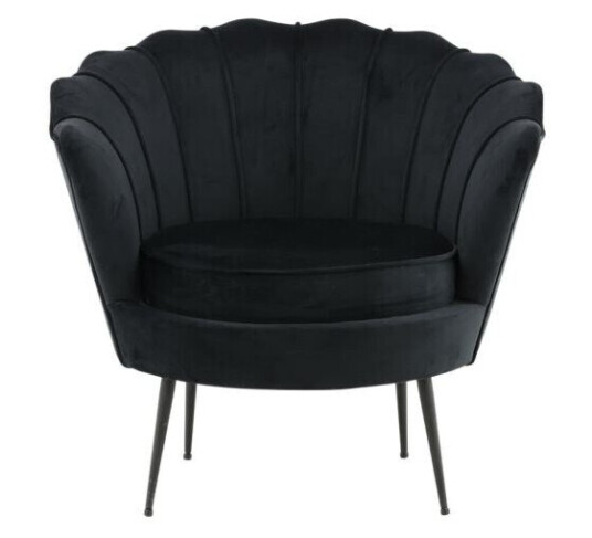 Venture Home Møbel24 Calais Lenestol Velour Svart. 1732483-01-0 1670988-02-0