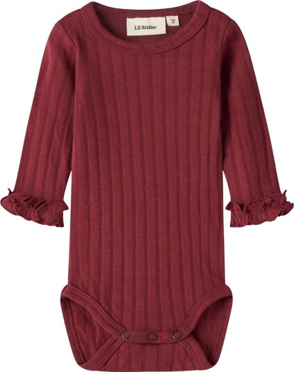 Lil Atelier Nbfriver Langermet Body Sykkelrød Størrelse 86