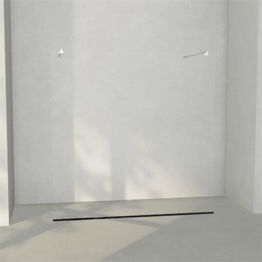 INR Iconic Nordic Rooms Dusjvegg ARC 43 Frame Måltilpasset Krom / Opal Klart Glass