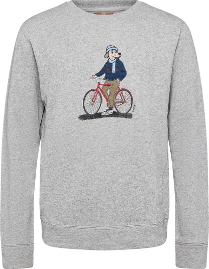 Mos Mosh Gallery Mmgludvig Crew Sweat GREY MELANGE XXL