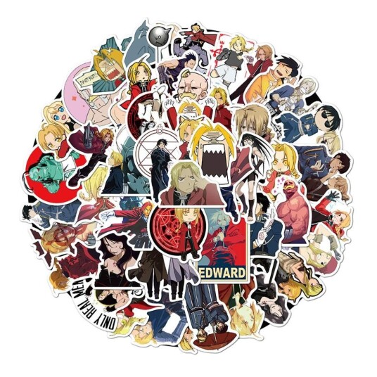 Klistremerker - Fullmetal Alchemist - 50 stk