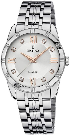 Festina Dameklokke F16940 B Sølvfarget/Stål Ø32 mm Festina Dameklokke F16940 B Sølvfarget/Stål Ø32 mm
