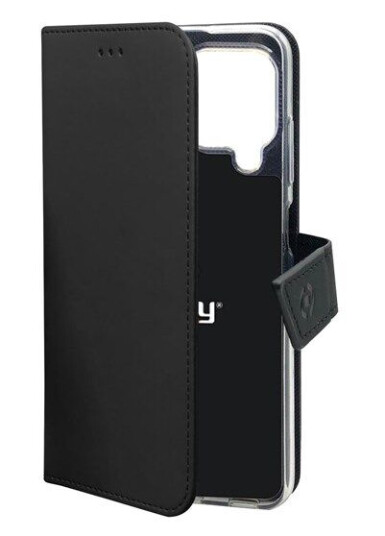 Celly Lommebokdeksel for Samsung Galaxy A12 i Svart Lær