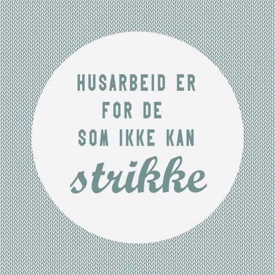 Serviett lunsj 20 stk Husarbeid...strikk