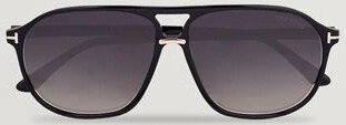 Tom Ford Bruce Sunglasses Shiny Black/Gradient Smoke