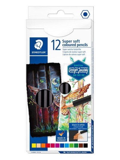Staedtler Coloured pencil soft12pcs 100% PEFC