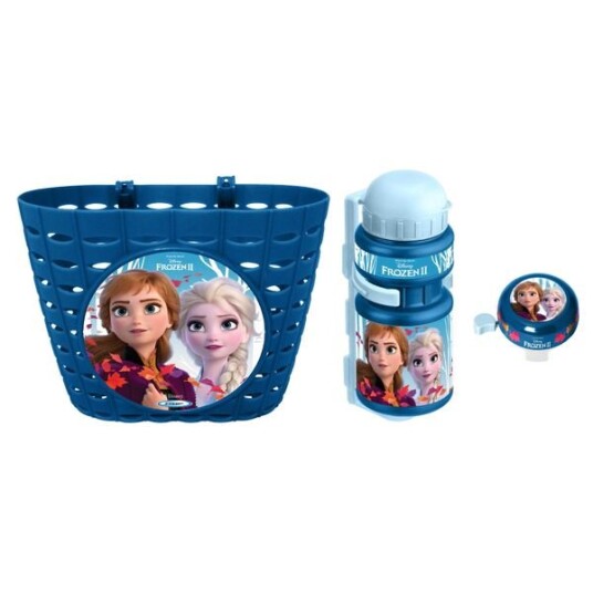 Sykkelsett Frozen kurv vannflaske klokke