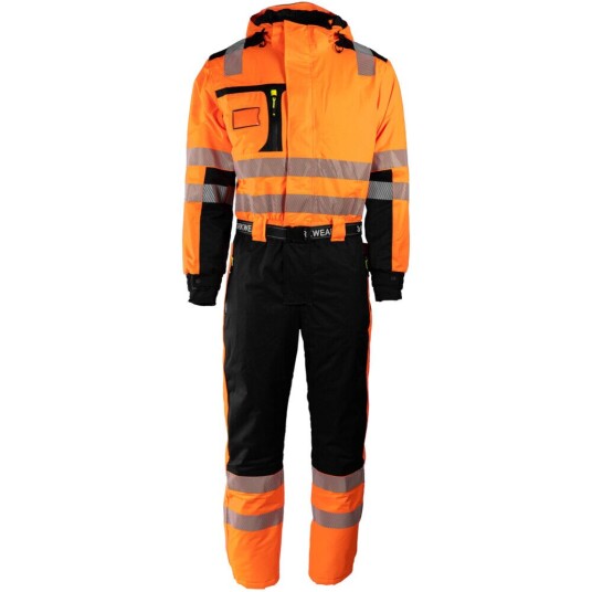 3x Workwear Kjeledress Tor Foret Orange Sort M