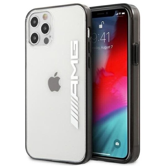 Mercedes-AMG iPhone 12 Pro Max Etui i Klart Design med Metallisk Finish