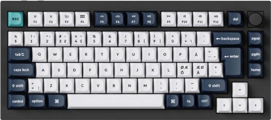 Keychron Q1 Max Qmk 75% Trådløst Mekanisk Tastatur [Gateron Jupiter Brown] - Is