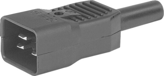 Schurter 4796.0000 Iec Kontakt Rett Antall Poler: 3   16 Ma   Sort   1 Stk
