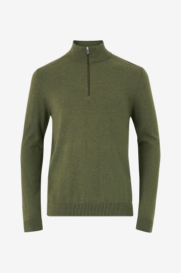 Selected HOMME - Pologenser slhBerg Half Zip Cardigan - Brun Selected HOMME - Pologenser slhBerg Half Zip Cardigan - Brun