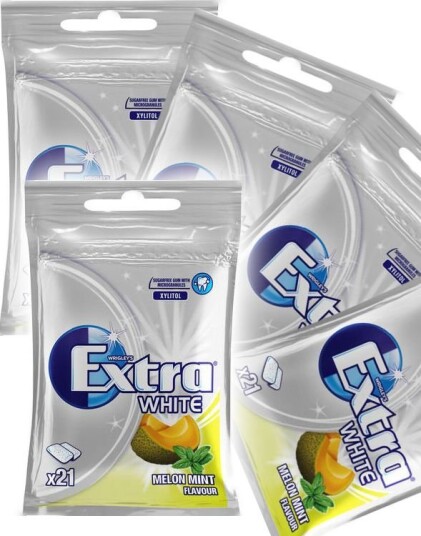 30 stk Selvlukkende Poser med Extra White Melon Mint Hel Eske 870 gram
