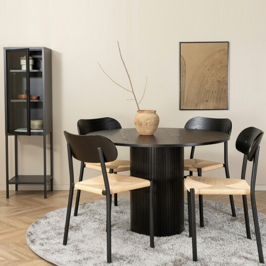 Spisegruppe Venture Home Bianca med 4stk Polly Stoler