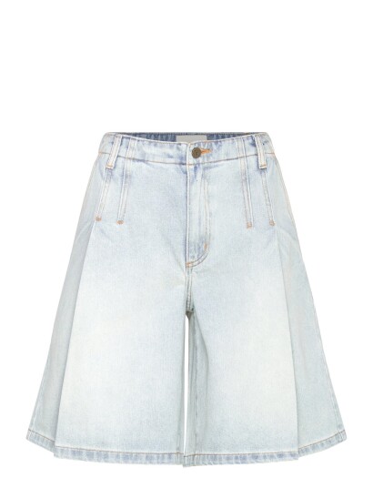 ABRAND 95 Mid Pleated Short Janet Janet   Blue   22