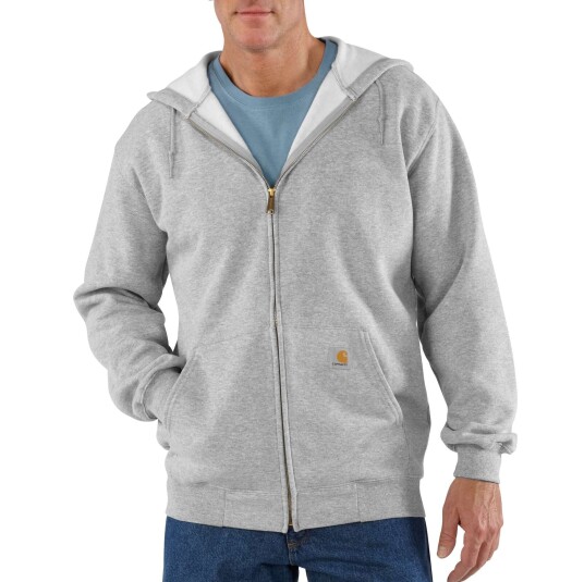 Carhartt Zip Up Hoodie Men's Heather Grey XXL Carhartt Zip Up Hoodie Men's Heather Grey XXL
