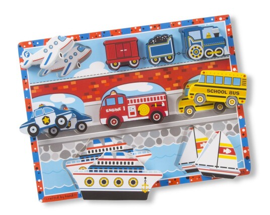Melissa & Doug Puslespill Jumbo Kjøretøy